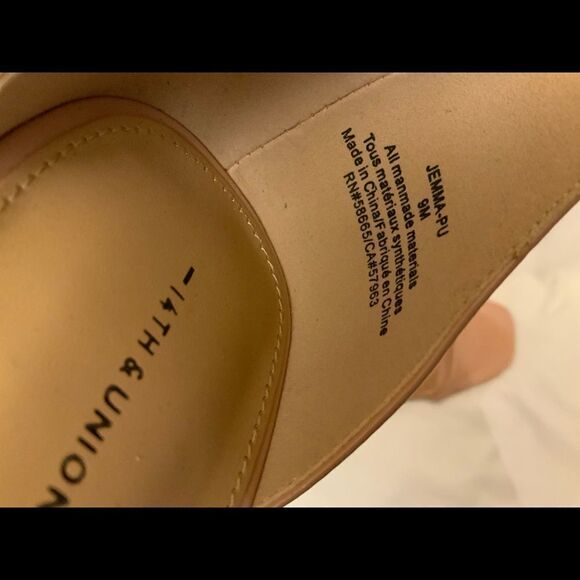 14th & UNION Jemma Faux Patent Leather Sandals Sz 9 - Picture 7 of 10